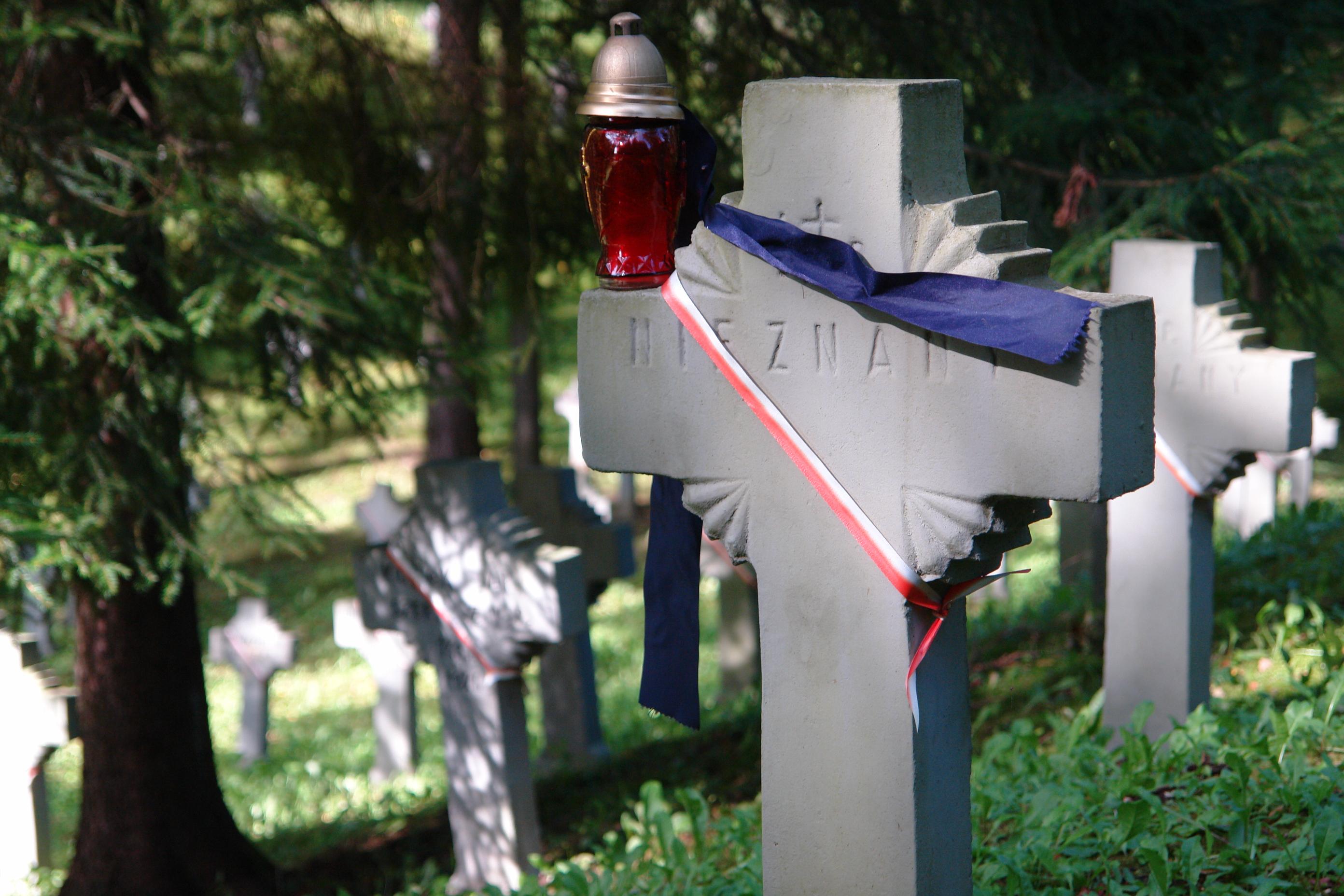 Polski wojskowy cmentarz na Antokolu w Wilnie